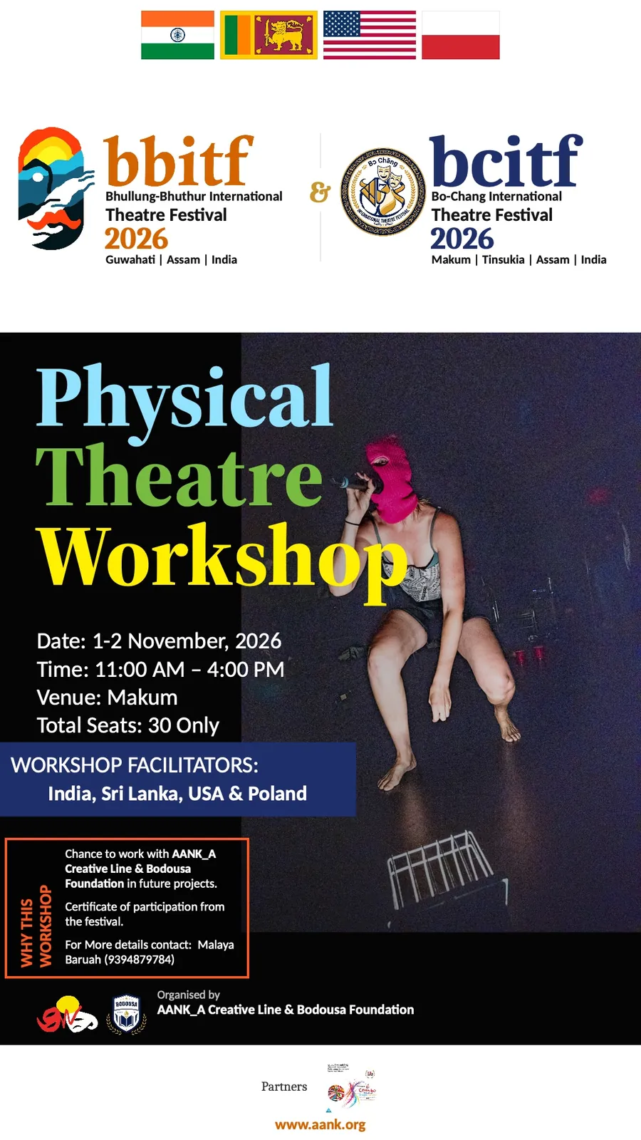 Physical Theatre Workshop poster